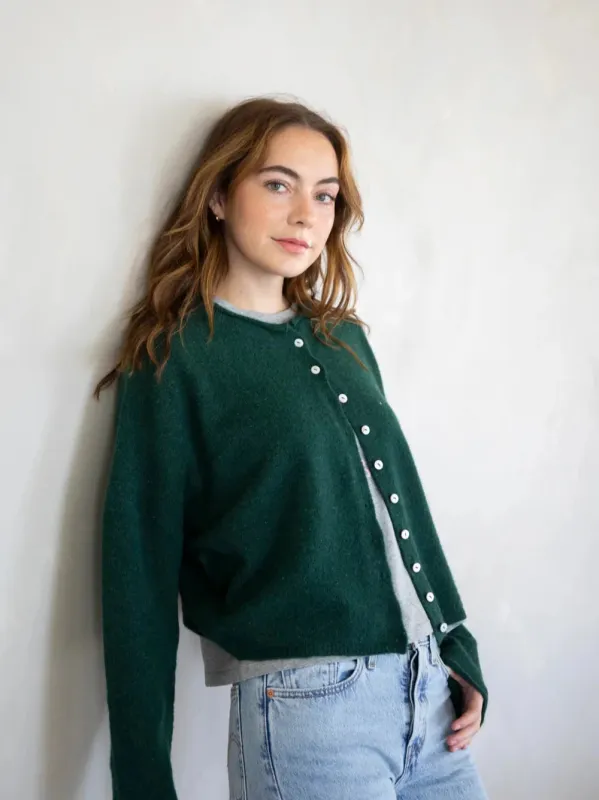 Central Park Cardigan, Forest Green sold by Madison Boutique
