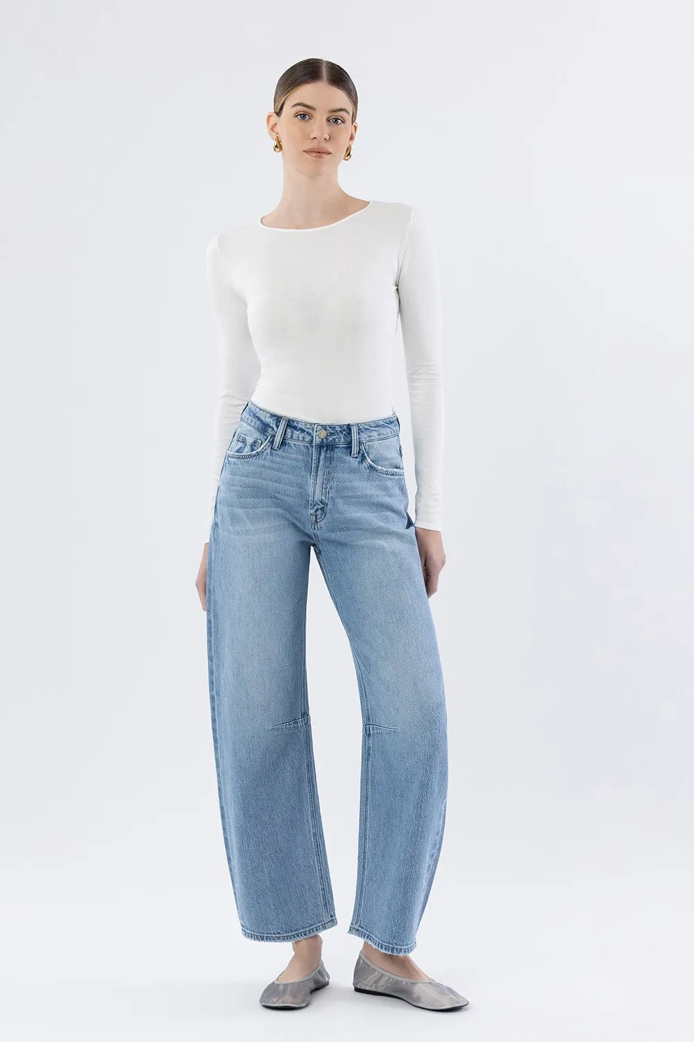 Toler Wide Leg Barrel Jeans sold by Madison Boutique product image thumbnail 5