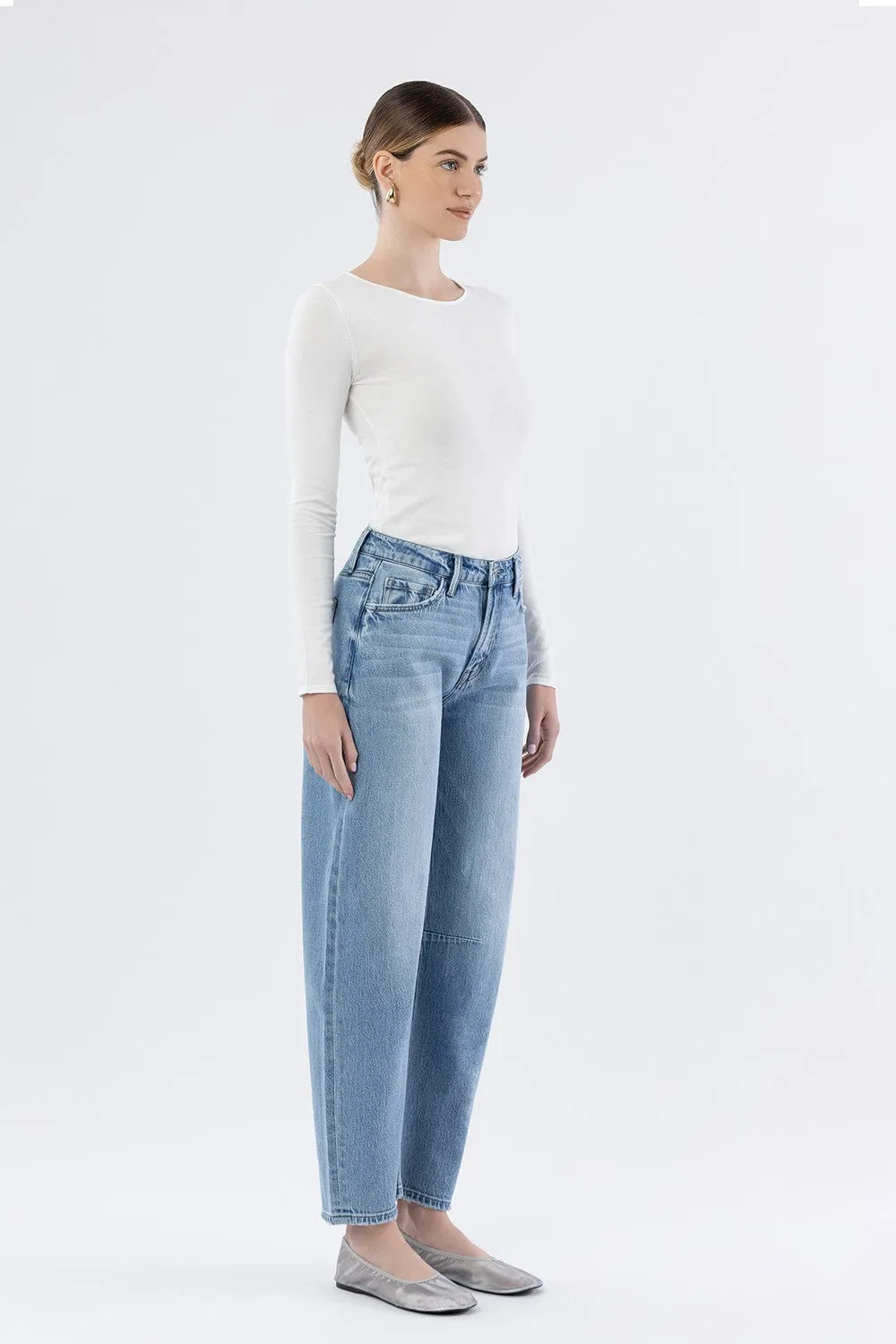 Toler Wide Leg Barrel Jeans sold by Madison Boutique product image thumbnail 4