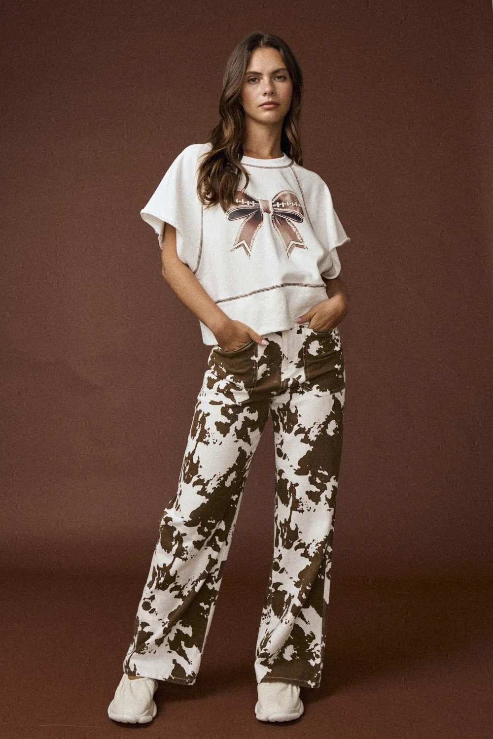 Lewis Cow Print Pants sold by Madison Boutique product image thumbnail 5