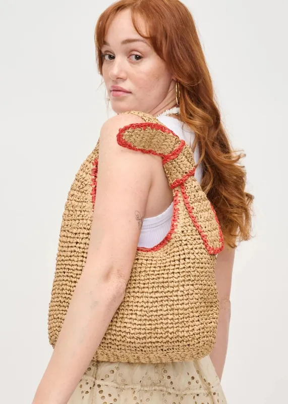 Ella Straw Hobo Bag sold by Madison Boutique