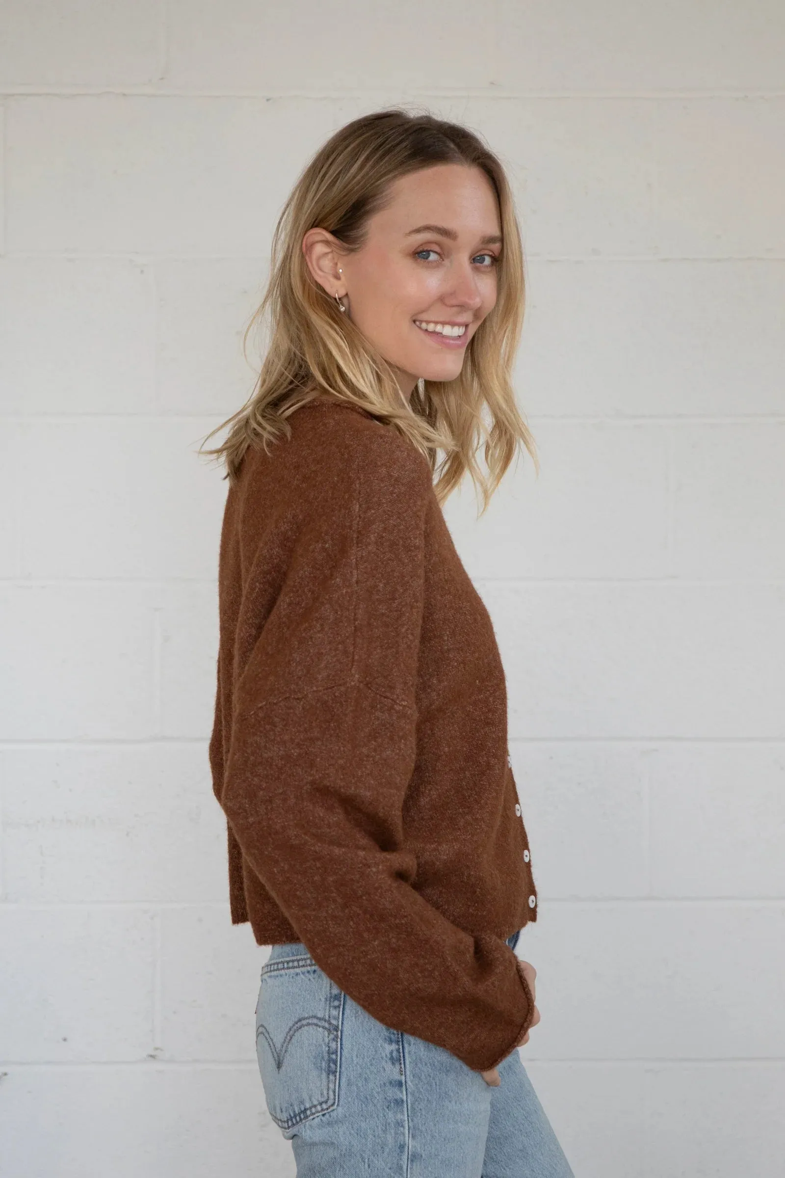 Central Park Cardigan, Brown sold by Madison Boutique product image thumbnail 3