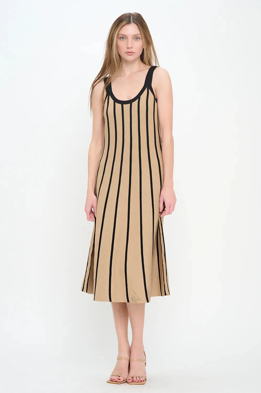 Rib Stripe Midi Dress sold by Madison Boutique product image thumbnail 5