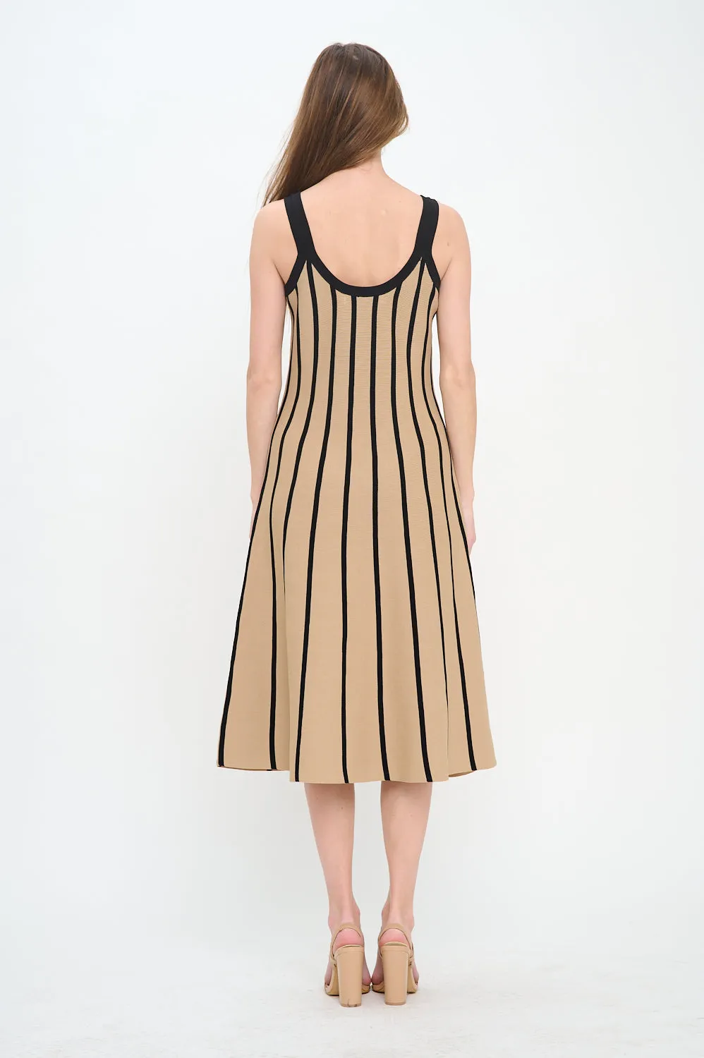 Rib Stripe Midi Dress sold by Madison Boutique product image thumbnail 3