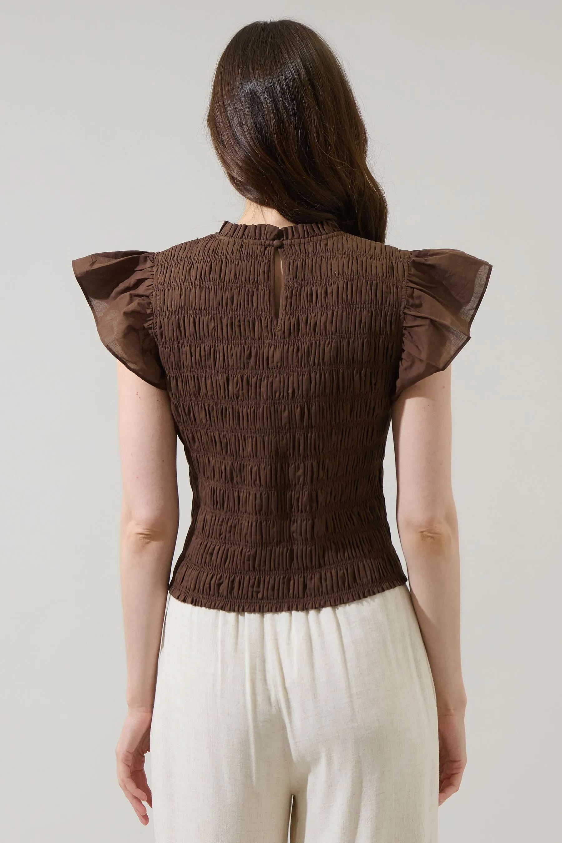 Zulema Smocked Ruffle Top sold by Madison Boutique product image thumbnail 4