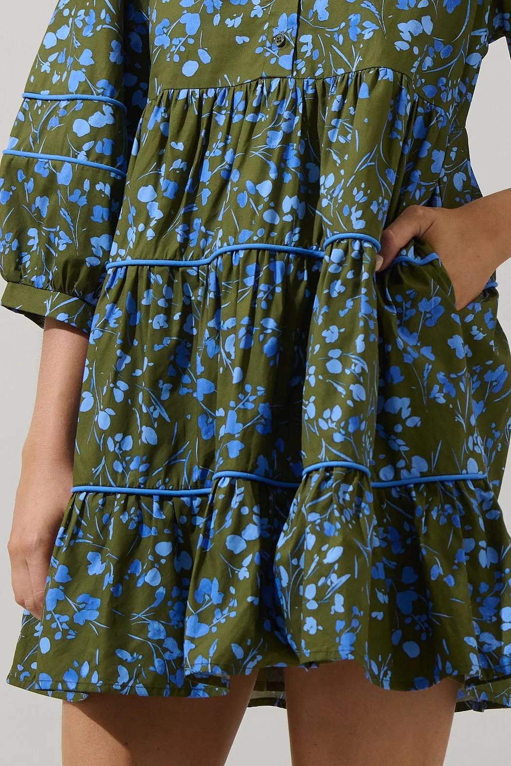 Solvay Floral Tiered Dress sold by Madison Boutique product image thumbnail 5