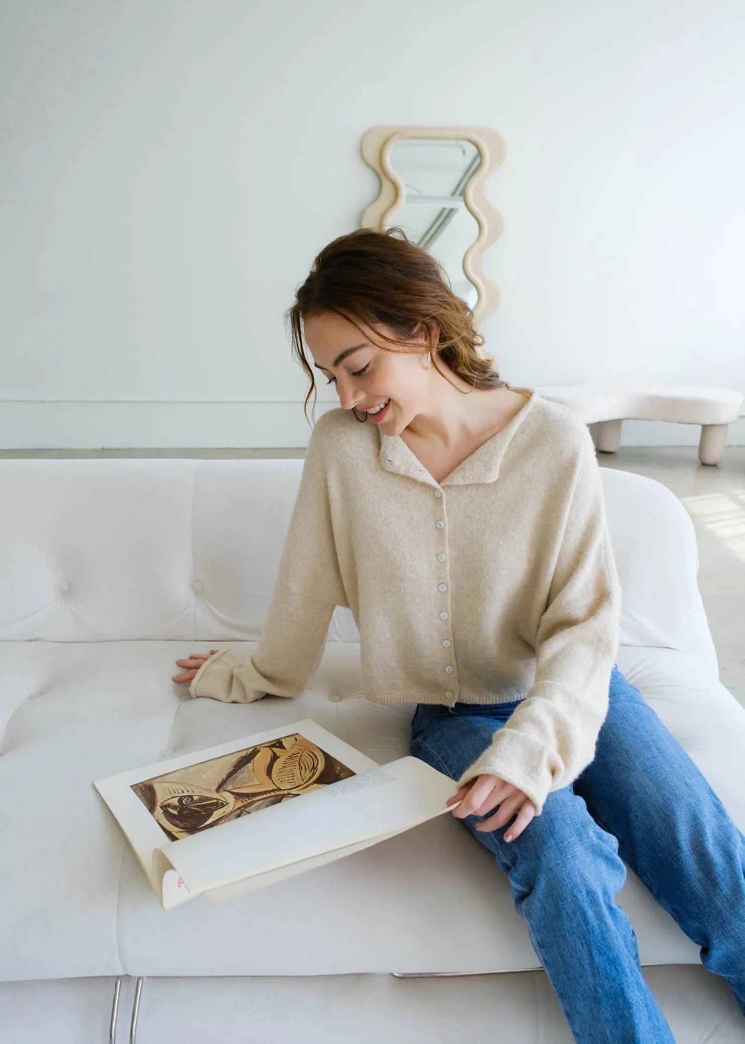 Central Park Cardigan, Natural sold by Madison Boutique product image thumbnail 2