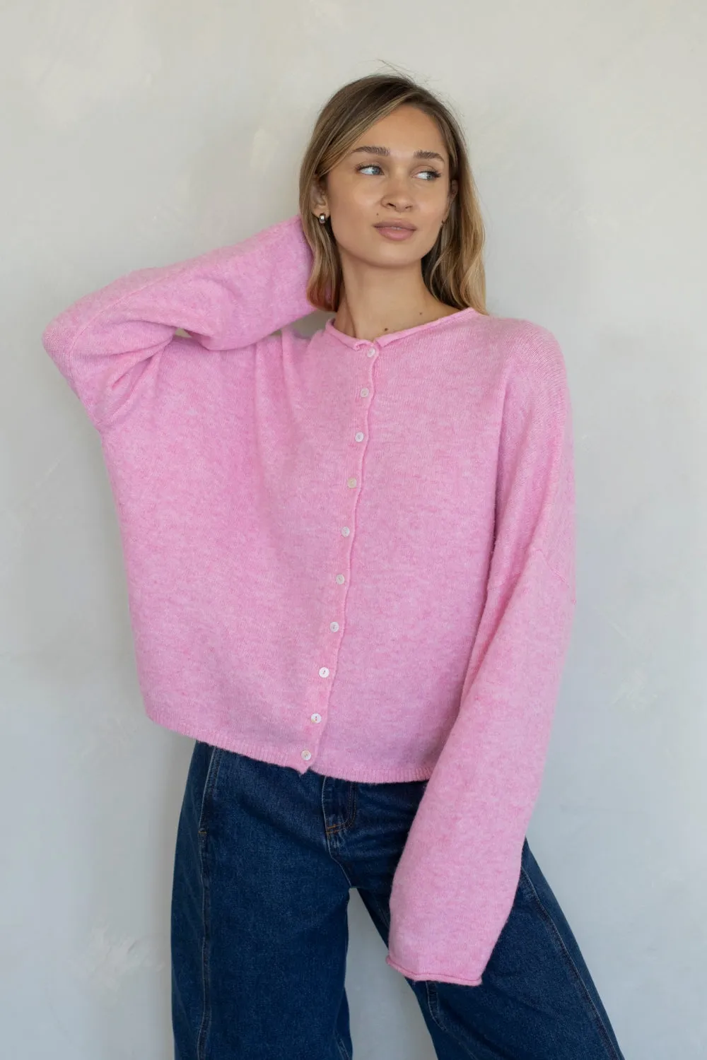 Central Park Cardigan, Pale Pink sold by Madison Boutique