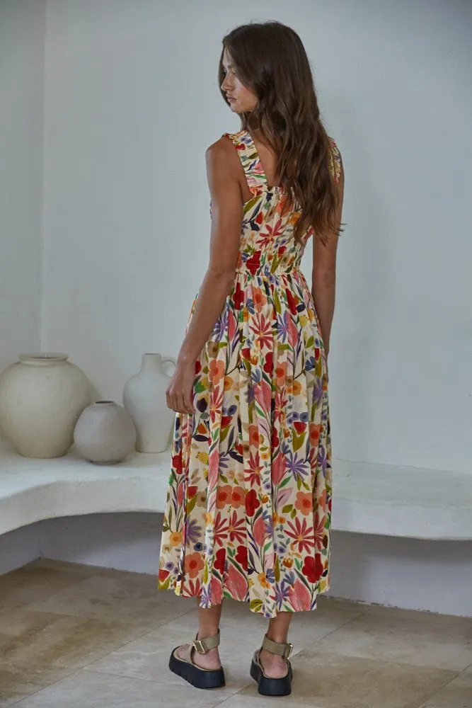 Palm Springs Floral Midi Dress sold by Madison Boutique product image thumbnail 2