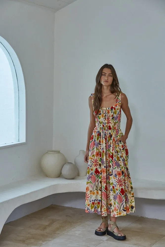 Palm Springs Floral Midi Dress sold by Madison Boutique product image thumbnail 3