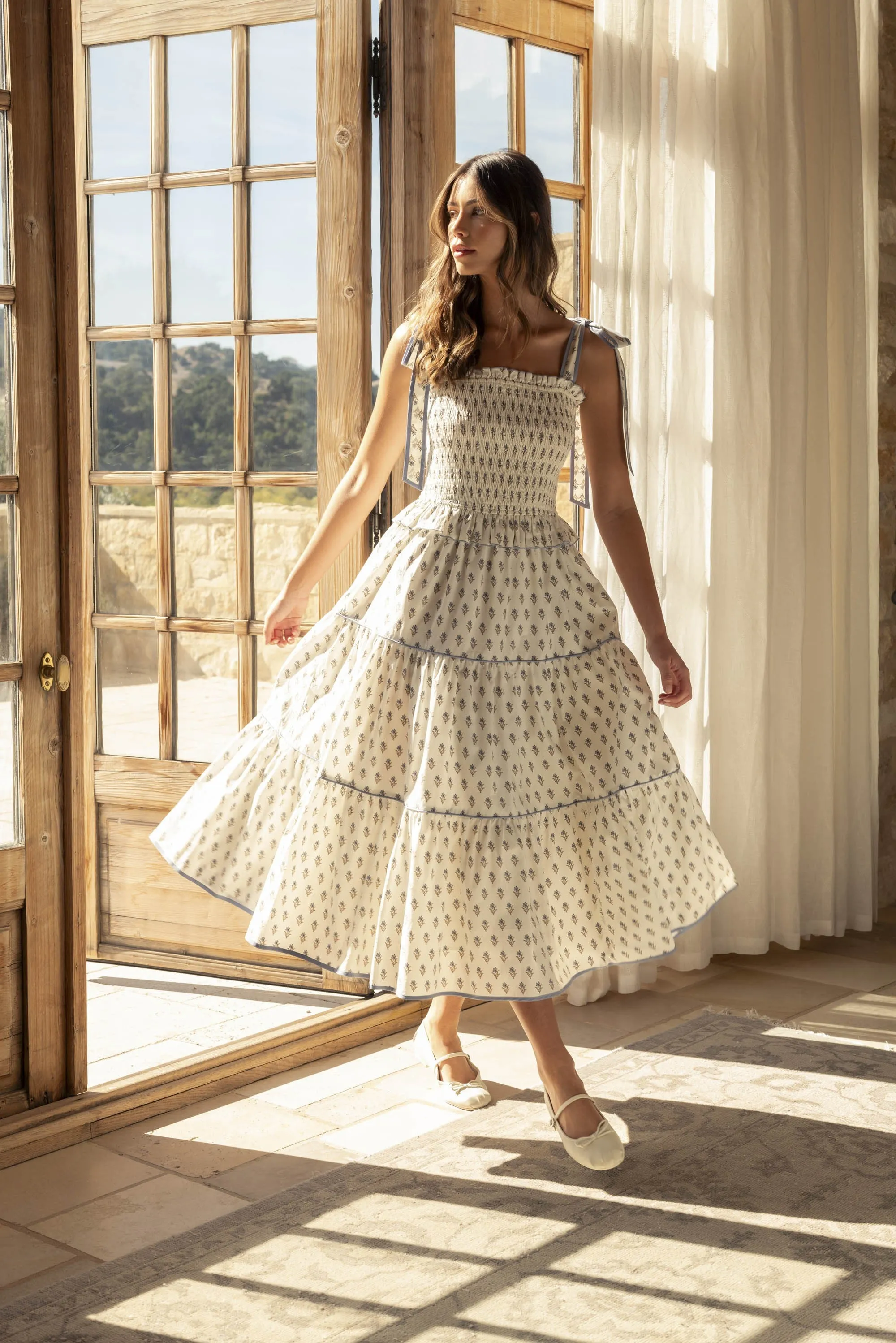 Imogen Smocked Midi Dress sold by Madison Boutique product image thumbnail 5