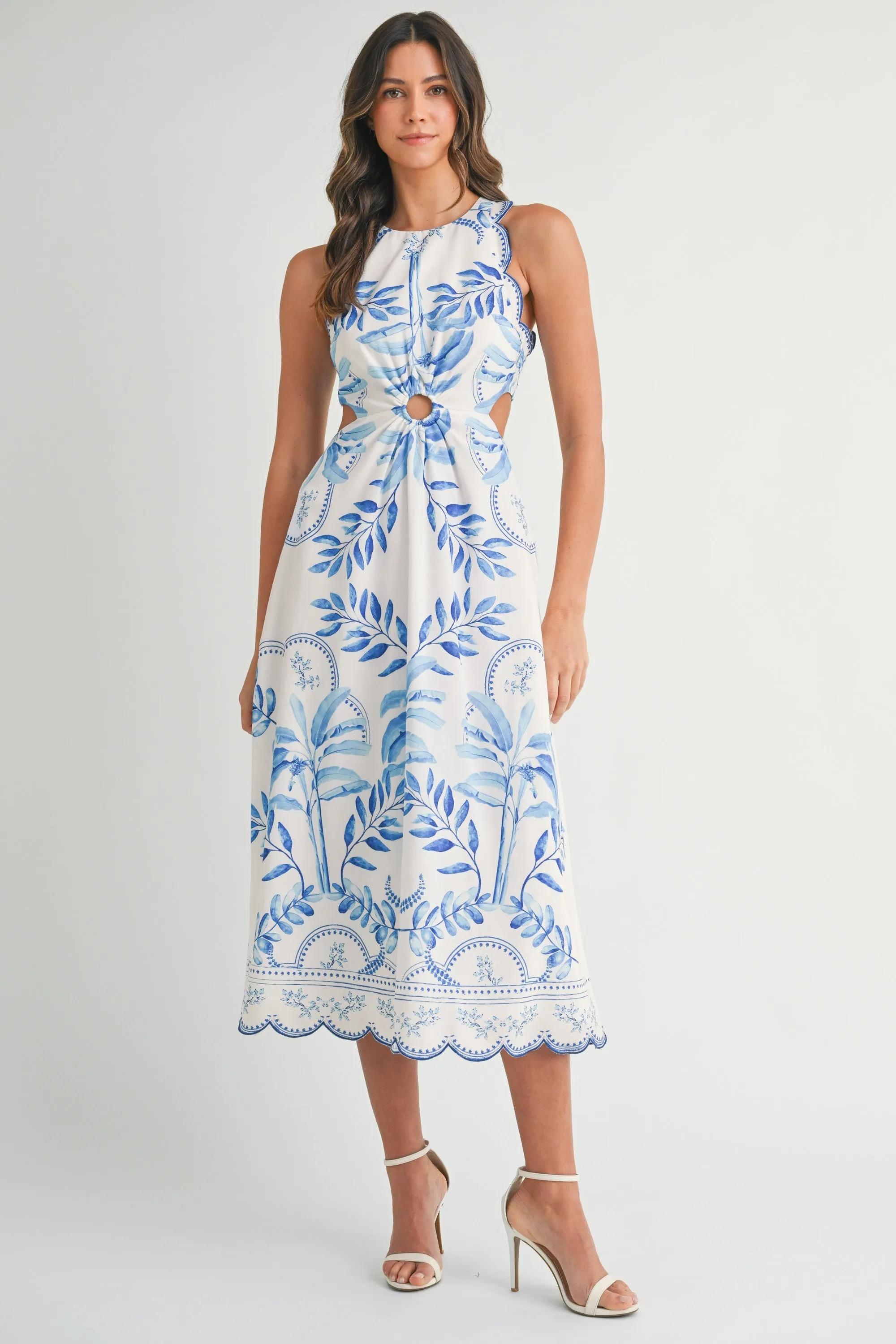 Doral Scalloped Hem Midi Dress sold by Madison Boutique product image thumbnail 2