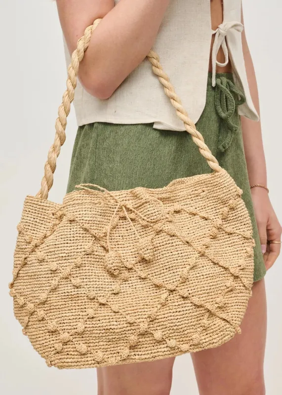 Rue Straw Tote made by Urban Expressions