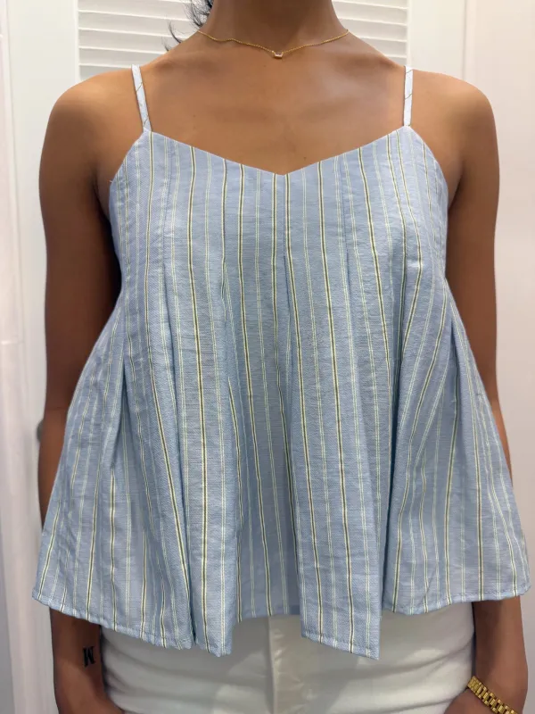 Holley Pleated Tank Top sold by Madison Boutique