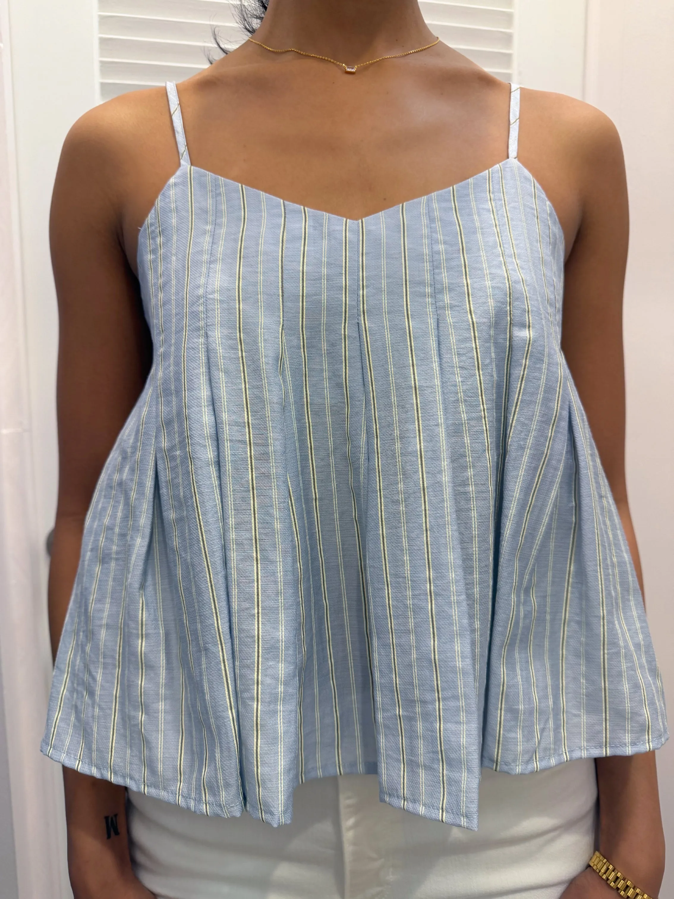 Holley Pleated Tank Top sold by Madison Boutique