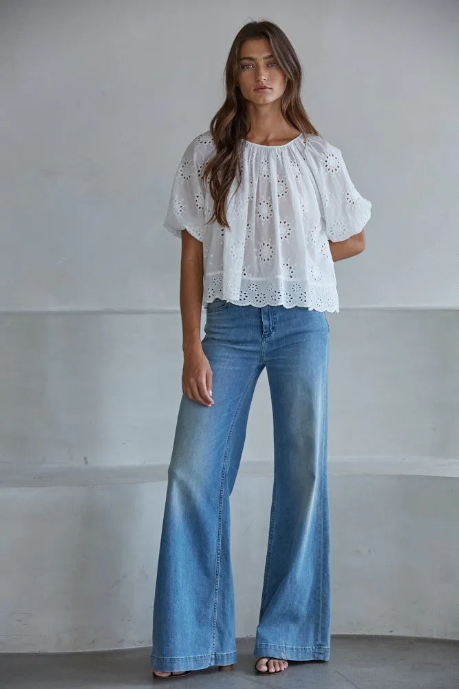 Alexie Eyelet Top sold by Madison Boutique product image thumbnail 2
