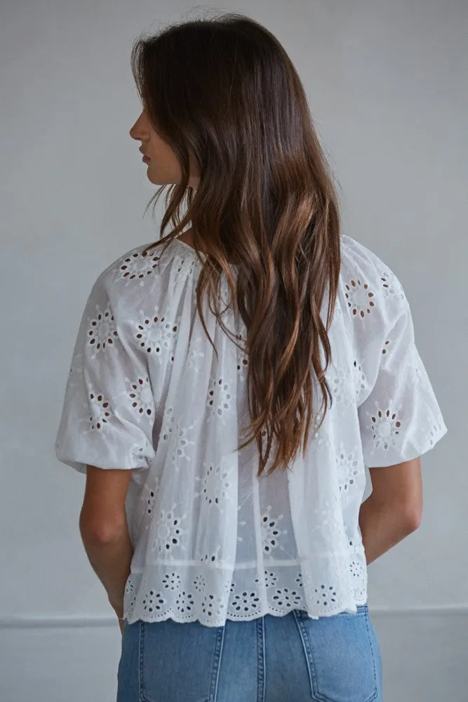 Alexie Eyelet Top sold by Madison Boutique product image thumbnail 3