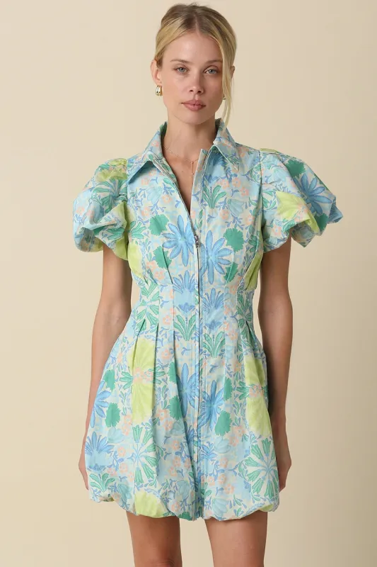 Dylan Puff Sleeve Dress sold by Madison Boutique