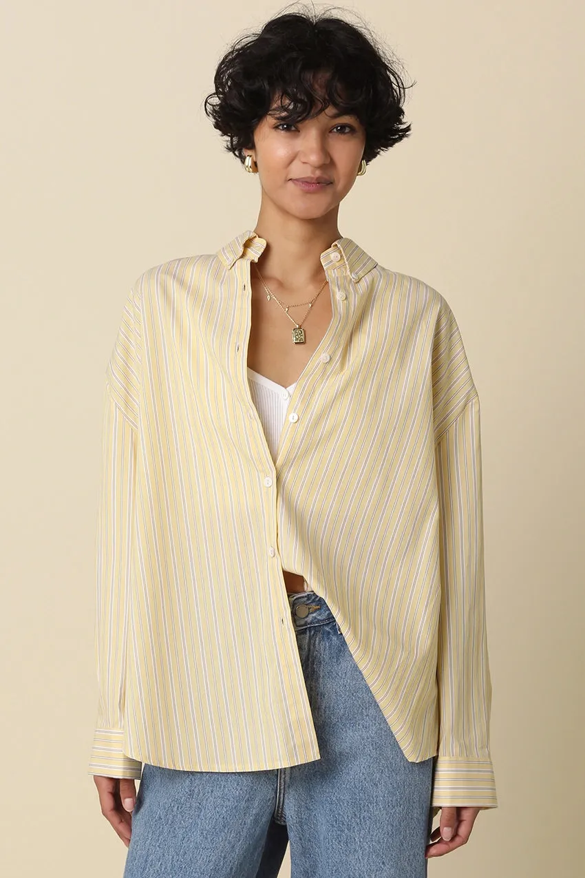 Macy Oversized Striped Shirt sold by Madison Boutique