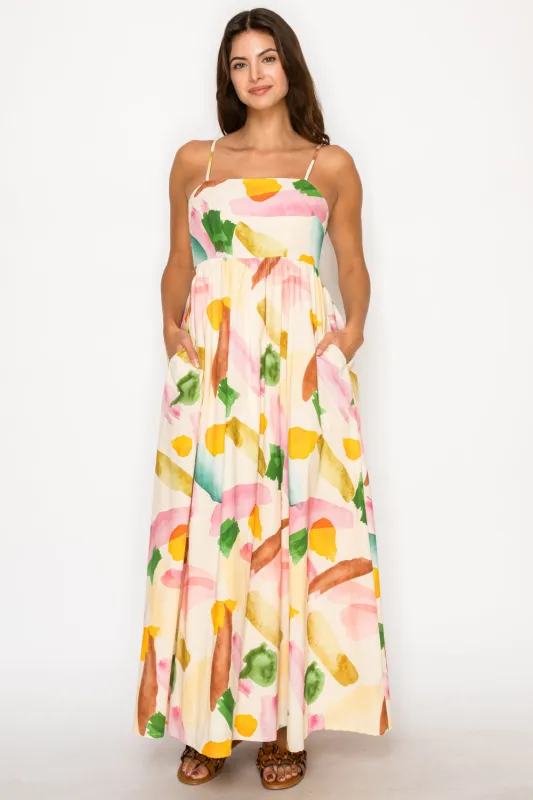 Nalda Printed Maxi Dress made by Madison Boutique
