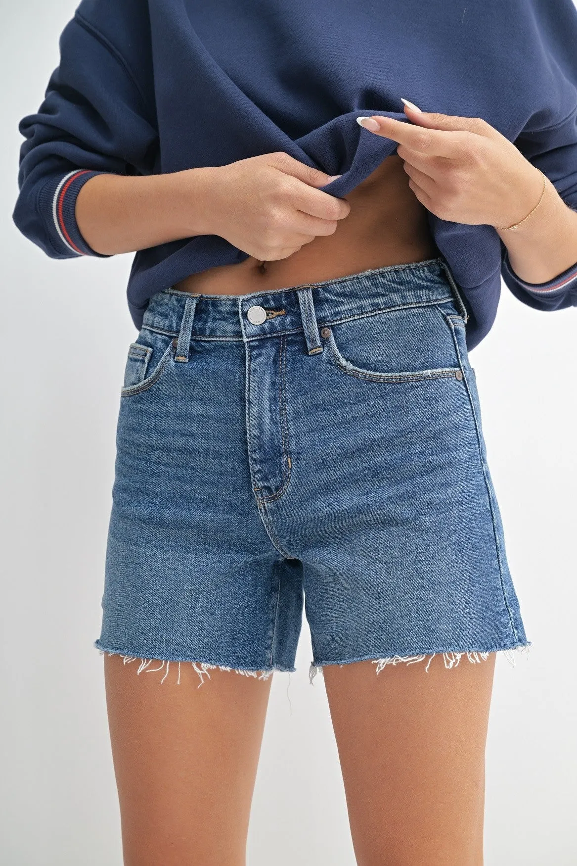 Lia Denim Cutoff Shorts sold by Madison Boutique