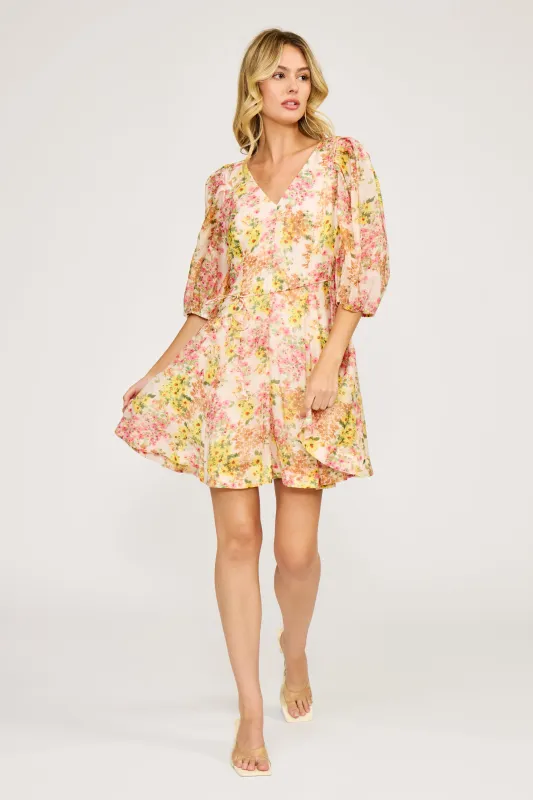 Alexis Floral Dress made by Lucy Paris