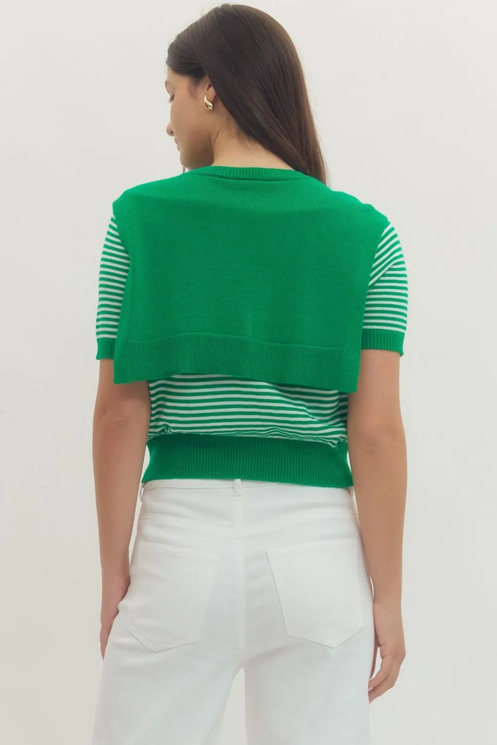 Lana Striped Twofer Sweater sold by Madison Boutique product image thumbnail 5