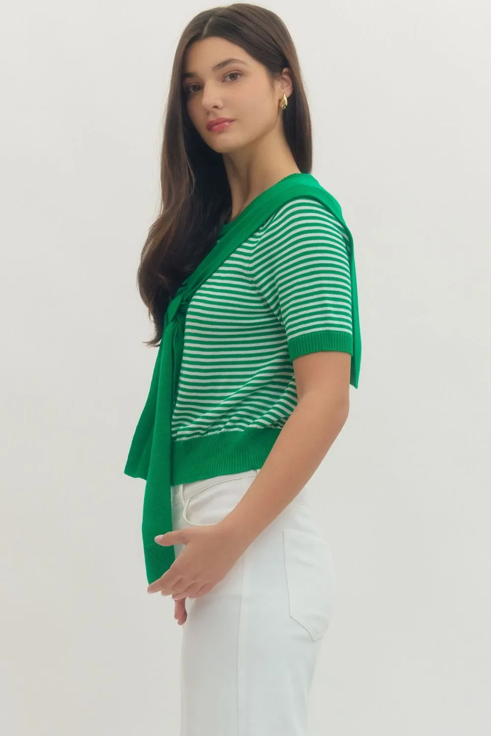 Lana Striped Twofer Sweater sold by Madison Boutique product image thumbnail 4