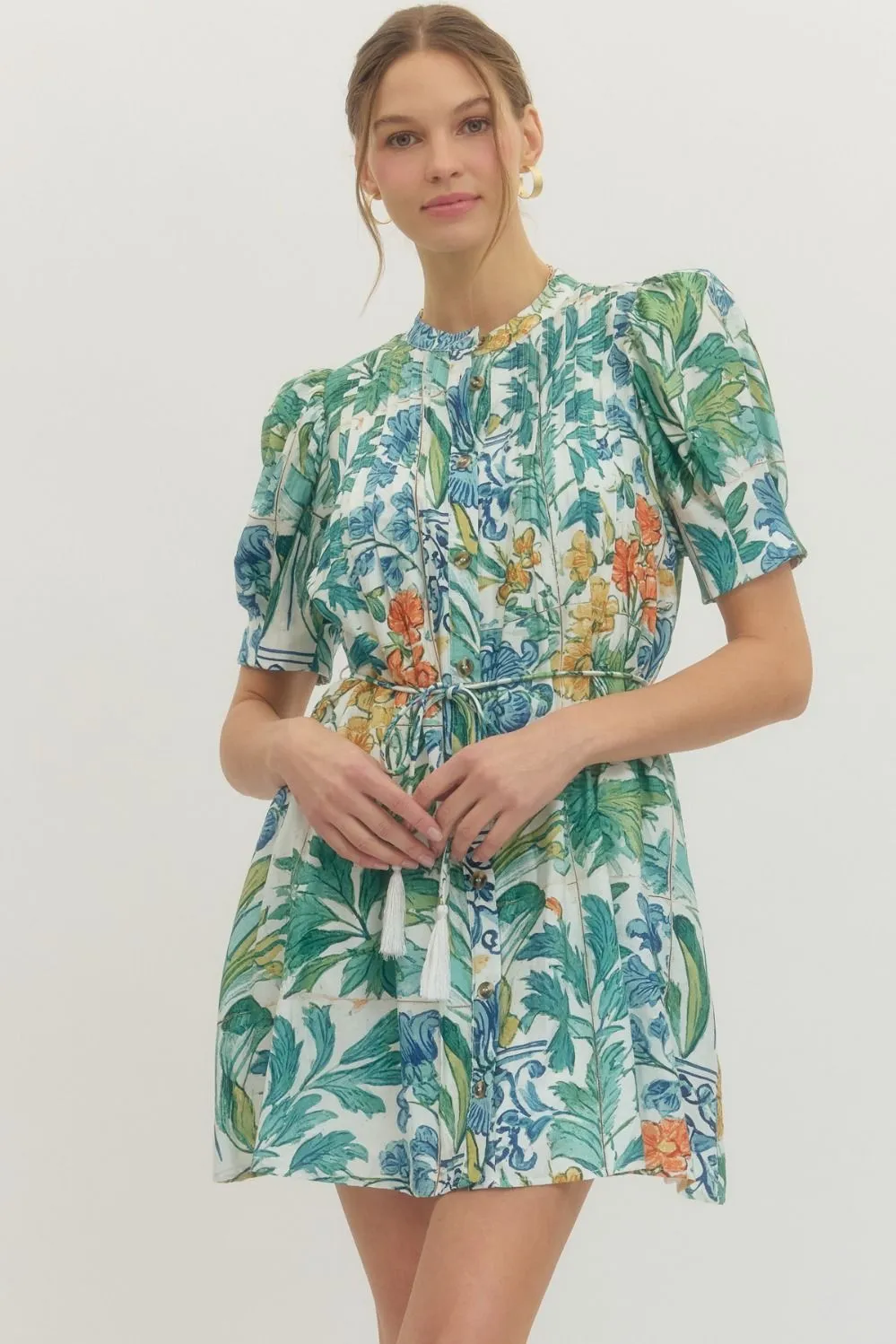 English Garden Printed Dress sold by Madison Boutique