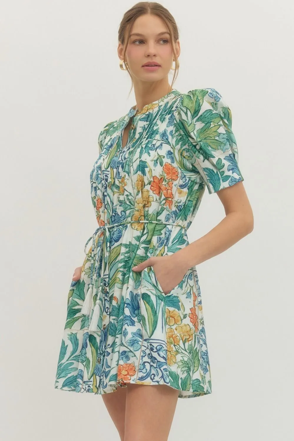 English Garden Printed Dress sold by Madison Boutique product image thumbnail 2
