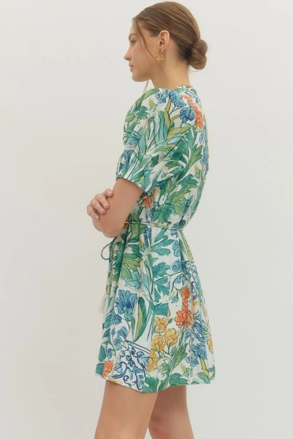English Garden Printed Dress sold by Madison Boutique product image thumbnail 4