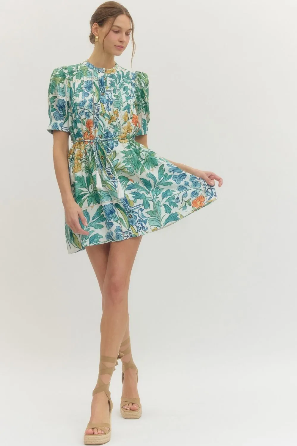 English Garden Printed Dress sold by Madison Boutique product image thumbnail 3