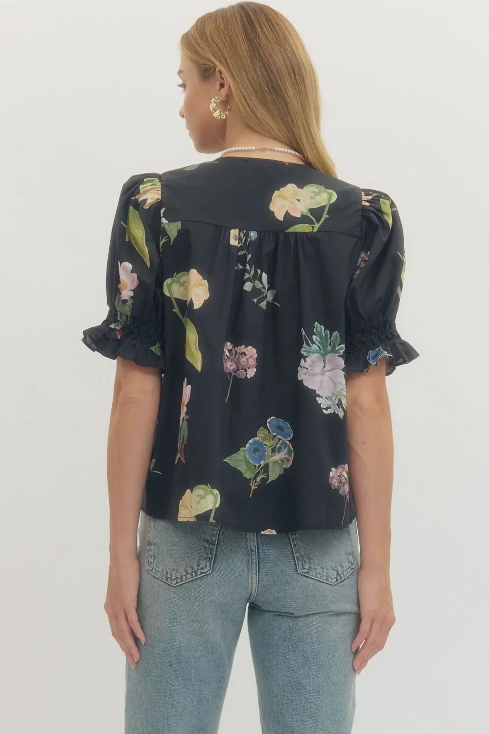 Malin Floral Print Blouse sold by Madison Boutique product image thumbnail 5