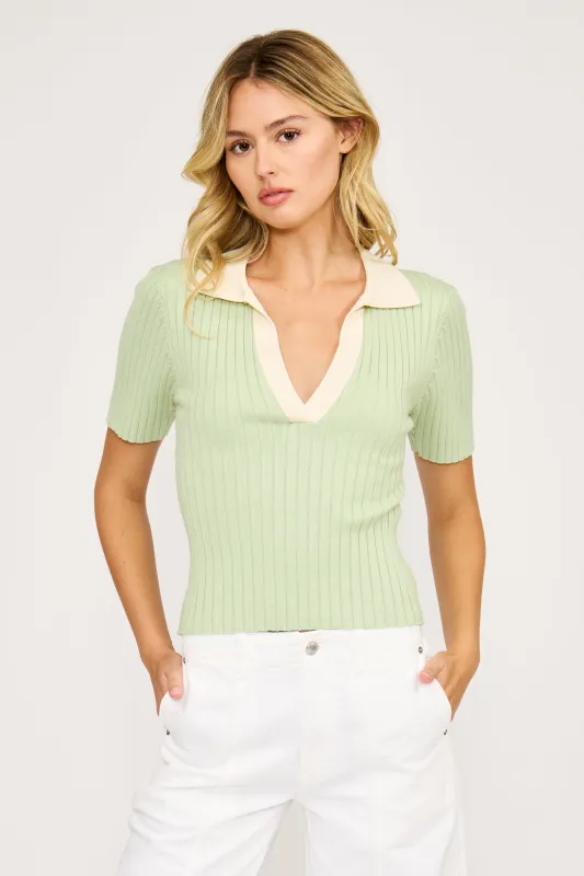Ralph Knit Polo Top sold by Madison Boutique