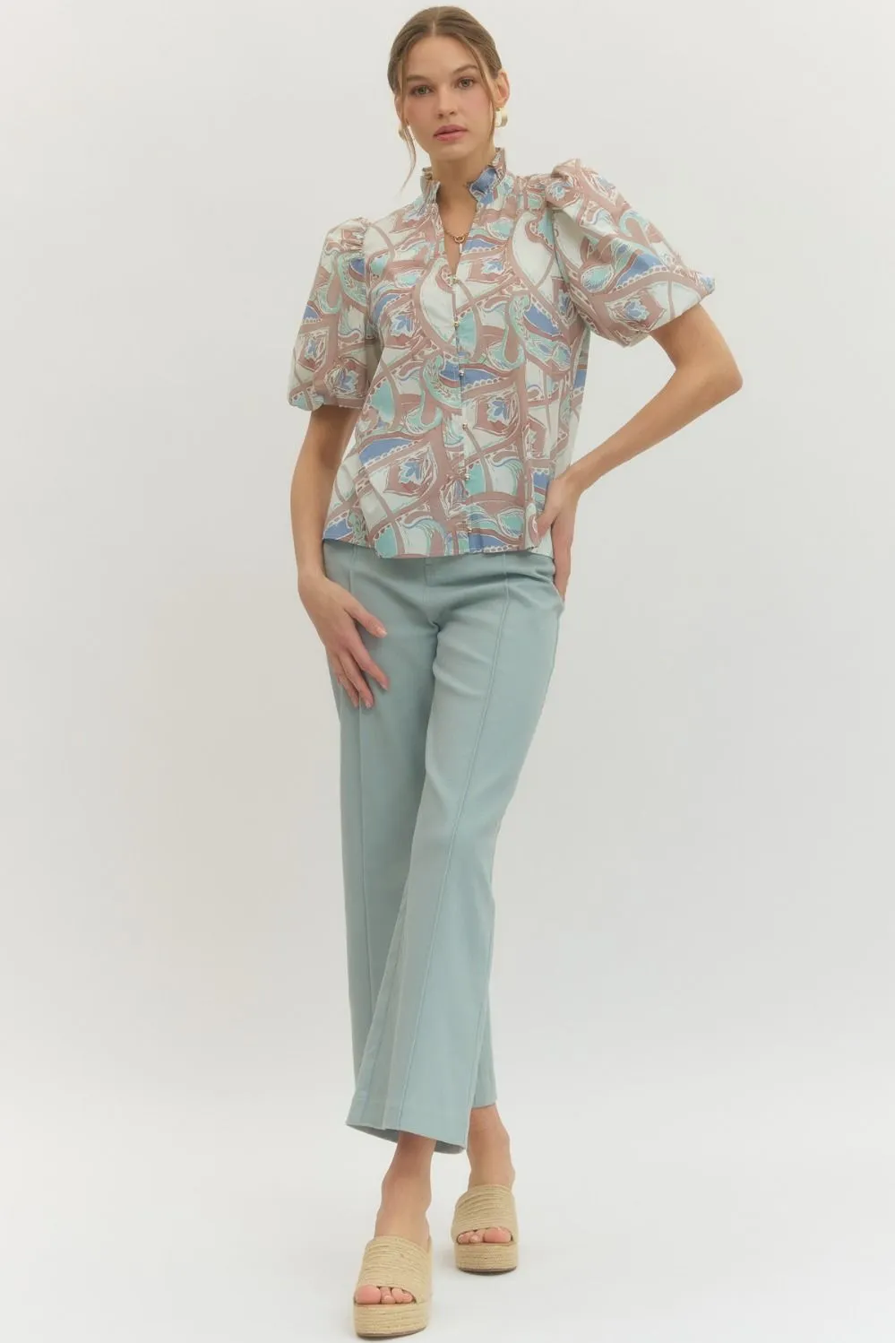 Tibi Printed Blouse sold by Madison Boutique product image thumbnail 3