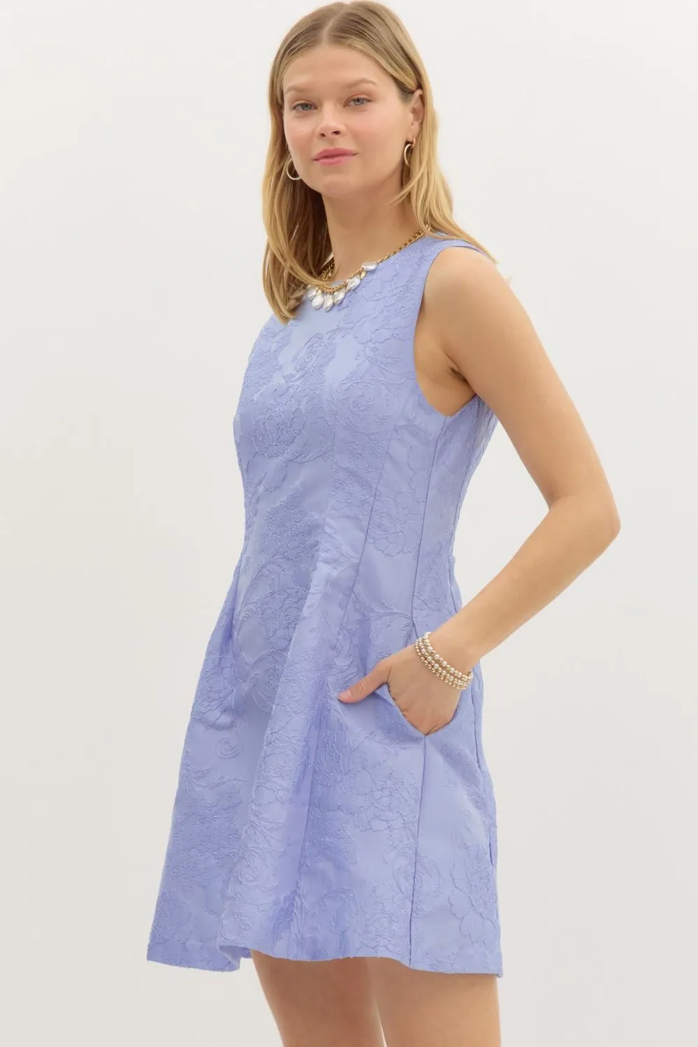 Missy Floral Jacquard Dress sold by Madison Boutique product image thumbnail 3
