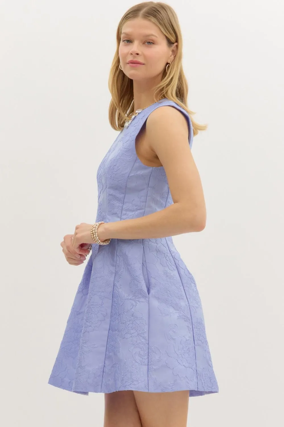 Missy Floral Jacquard Dress sold by Madison Boutique product image thumbnail 4