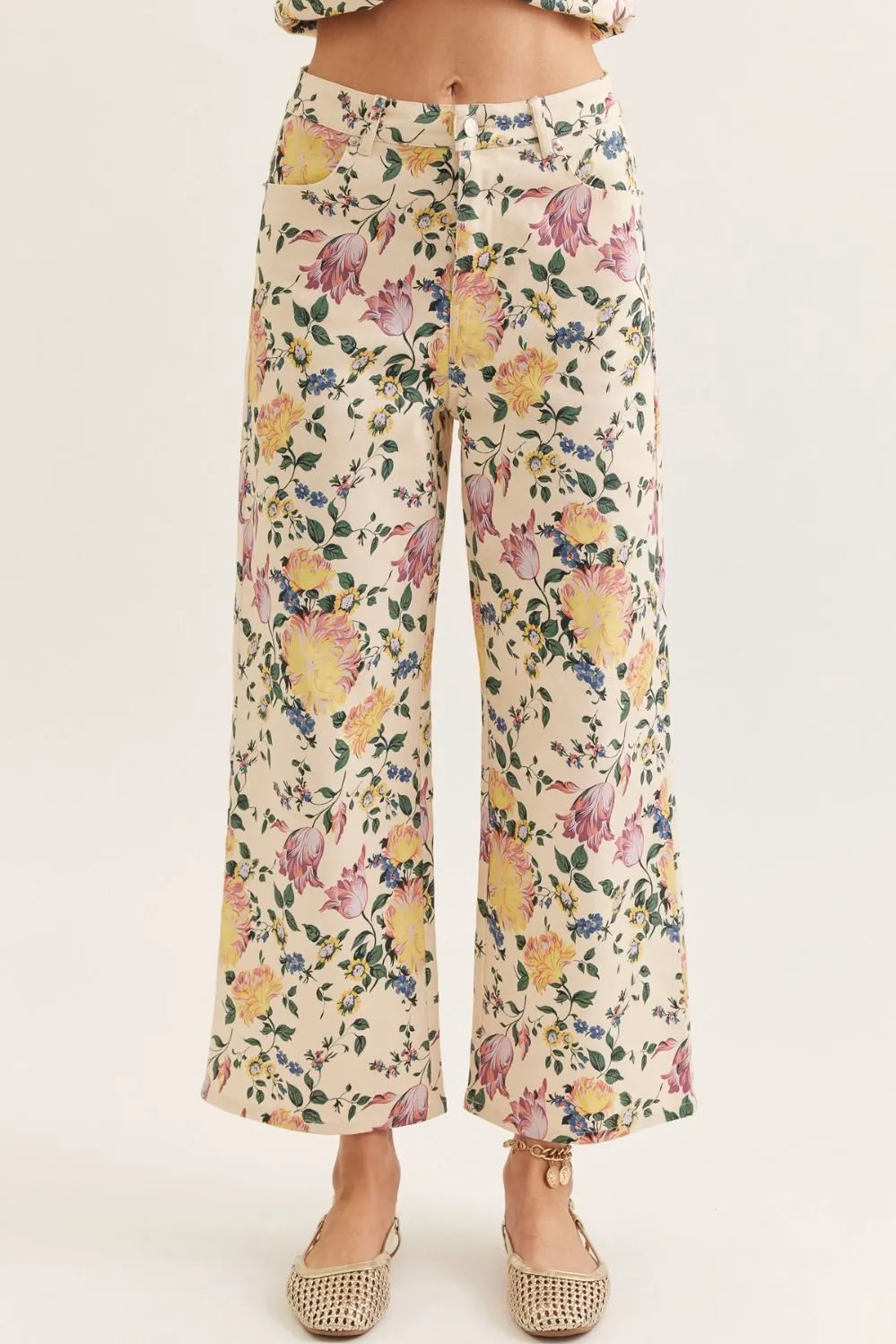 Valencia Floral Print Jeans sold by Madison Boutique