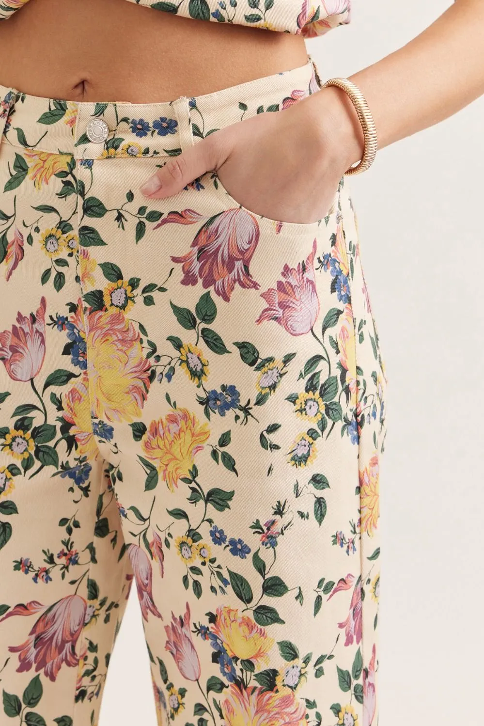 Valencia Floral Print Jeans sold by Madison Boutique product image thumbnail 2