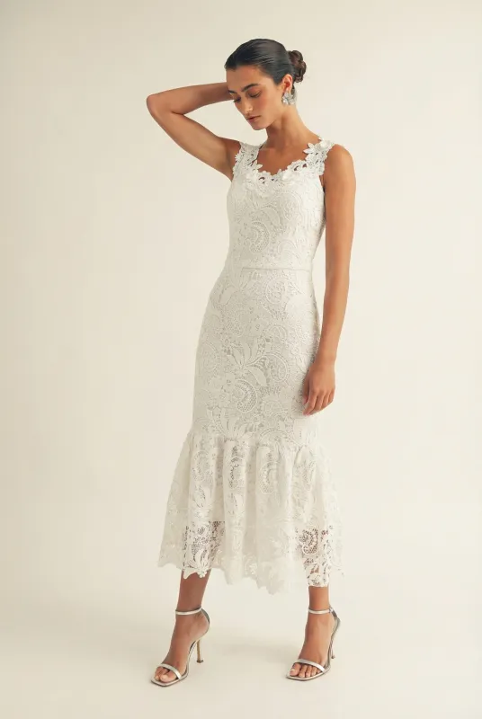 Verona Lace Midi Dress made by Just Me