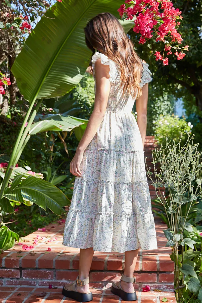 Vanna Floral Midi Nap Dress sold by Madison Boutique product image thumbnail 4