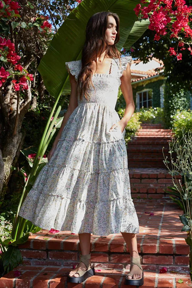 Vanna Floral Midi Nap Dress sold by Madison Boutique product image thumbnail 3