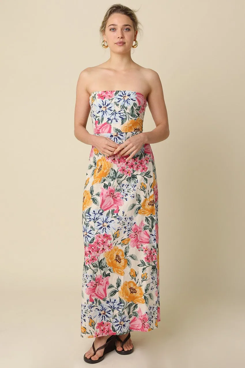 Adria Floral Strapless Maxi Dress sold by Madison Boutique product image thumbnail 2