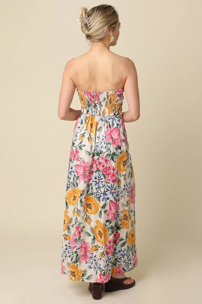 Adria Floral Strapless Maxi Dress sold by Madison Boutique product image thumbnail 4