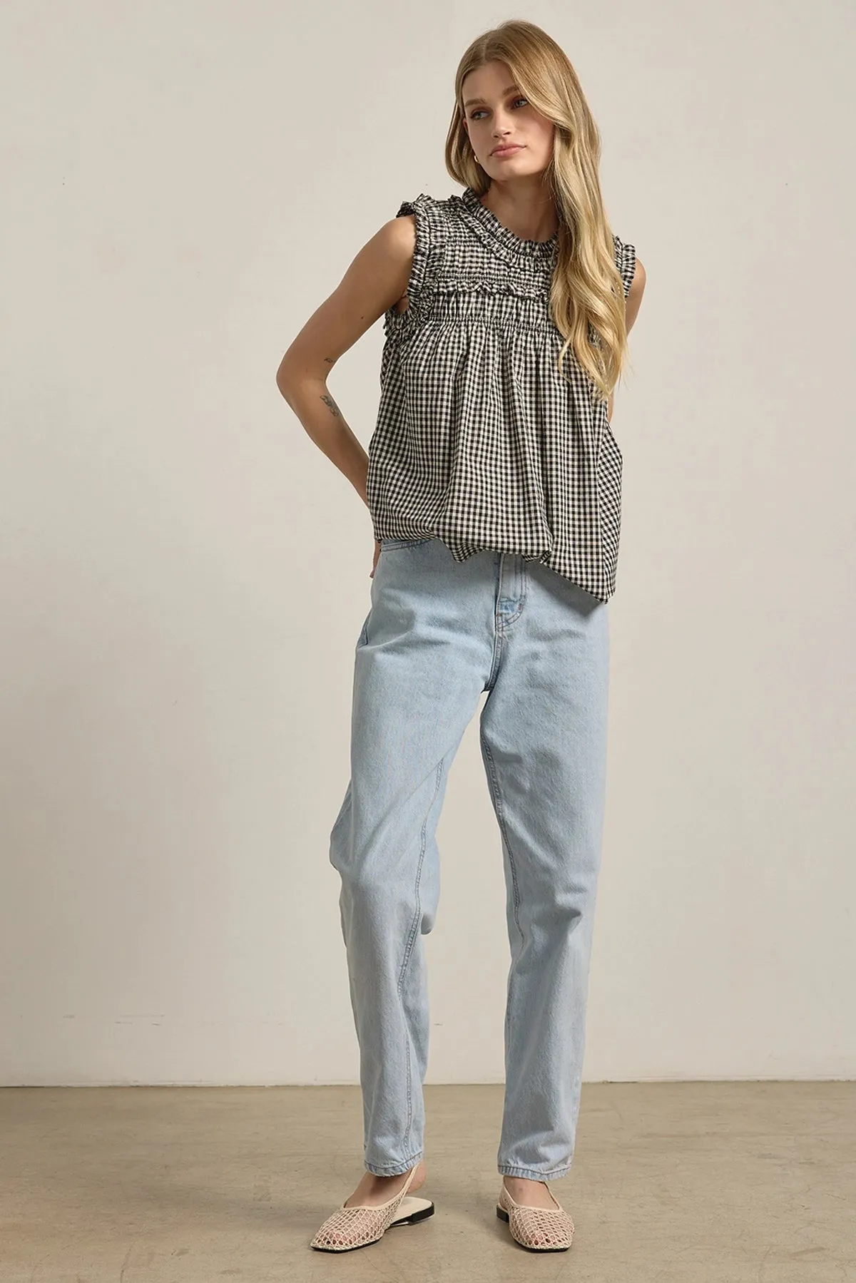 Bowie Gingham Tank Top sold by Madison Boutique product image thumbnail 5