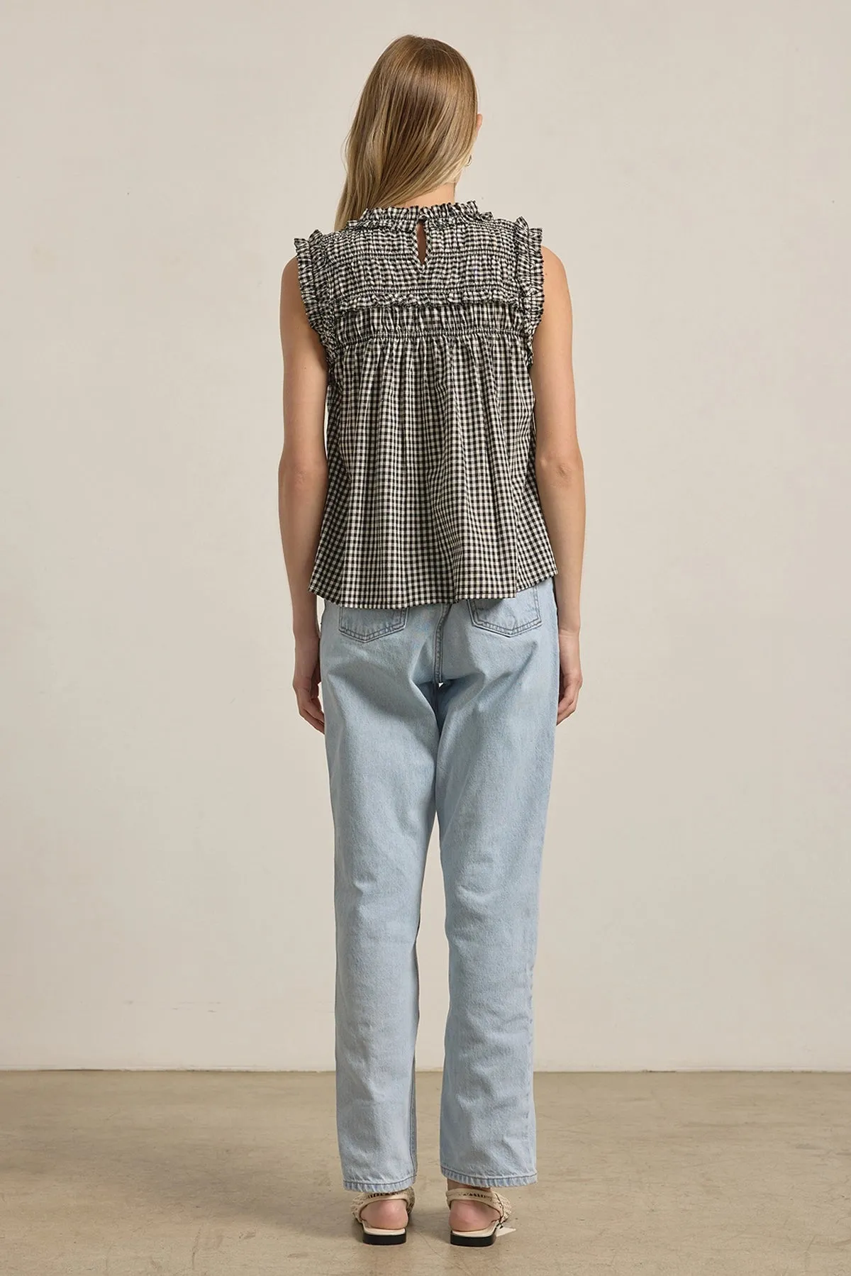 Bowie Gingham Tank Top sold by Madison Boutique product image thumbnail 3