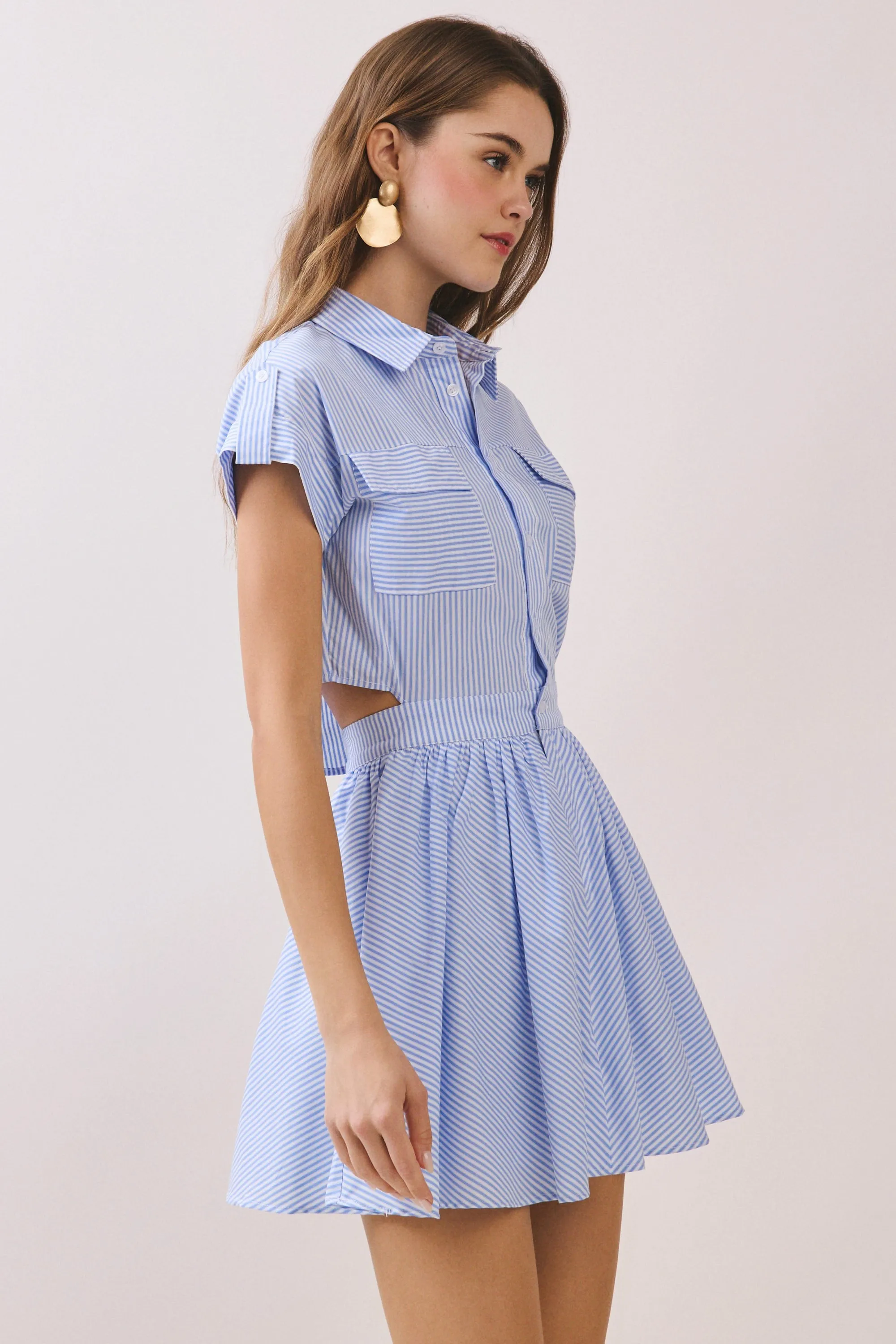 Ronson Cutout Shirt Dress sold by Madison Boutique product image thumbnail 3