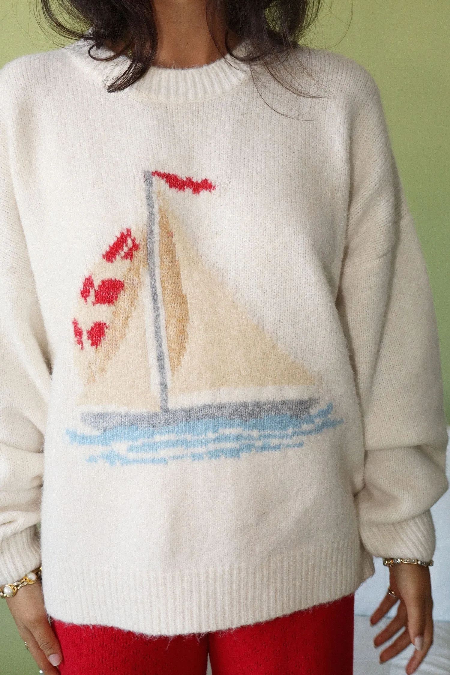 Sailboat Motif Sweater sold by Madison Boutique product image thumbnail 4