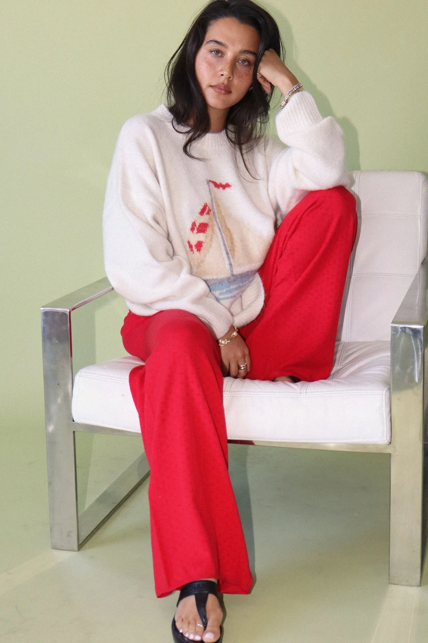 Sailboat Motif Sweater sold by Madison Boutique product image thumbnail 2