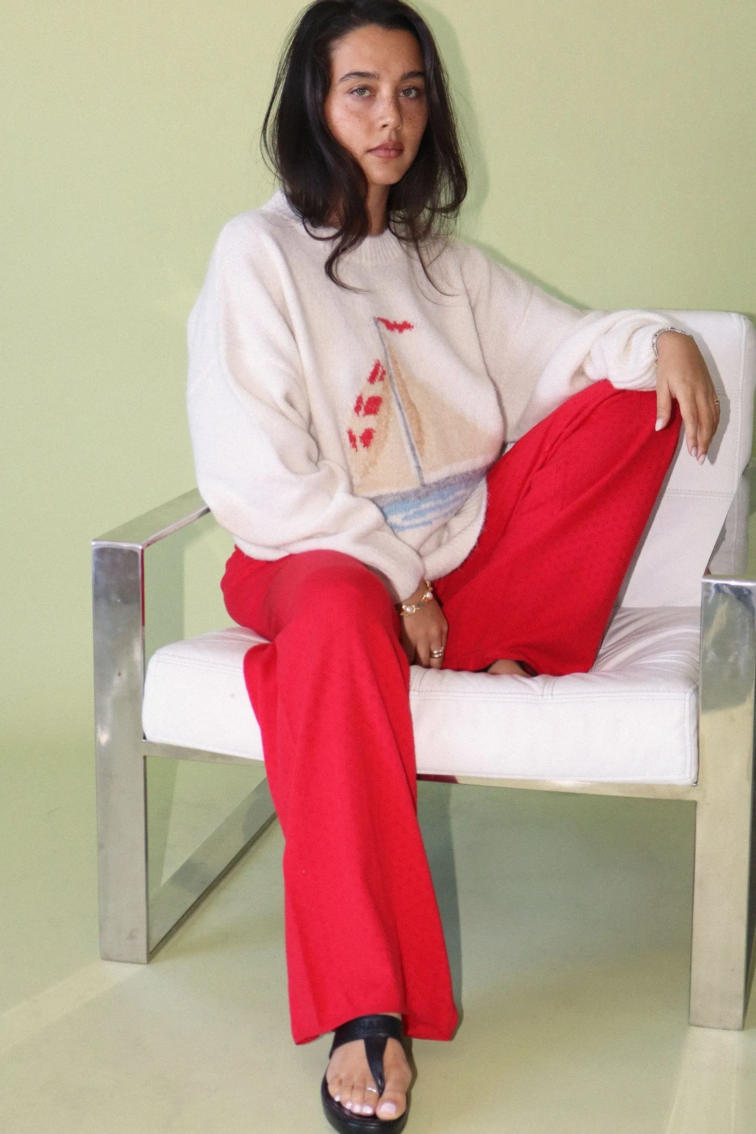 Sailboat Motif Sweater sold by Madison Boutique product image thumbnail 3